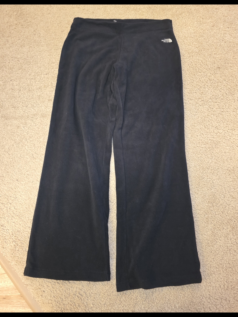 The North Face Fleece Pants Sweatpants Womens Large Polartec Black Thermal Warm